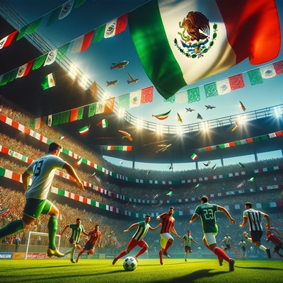 Un partido de fútbol en México
