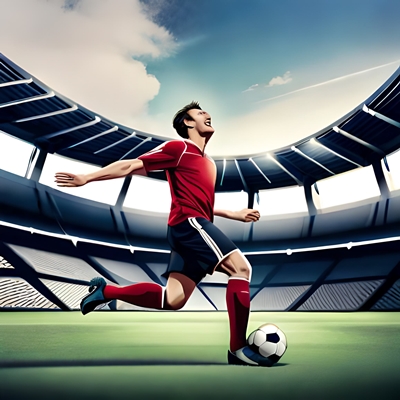 Un futbolista que aplica el método de apuestas con hándicap y gana