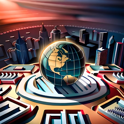 Representación del mundo con un globo terráqueo